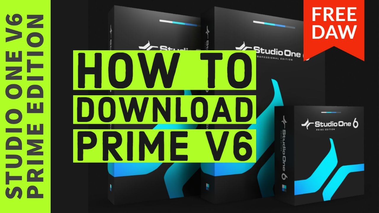 Download & Install Studio One V6 Prime FREE DAW