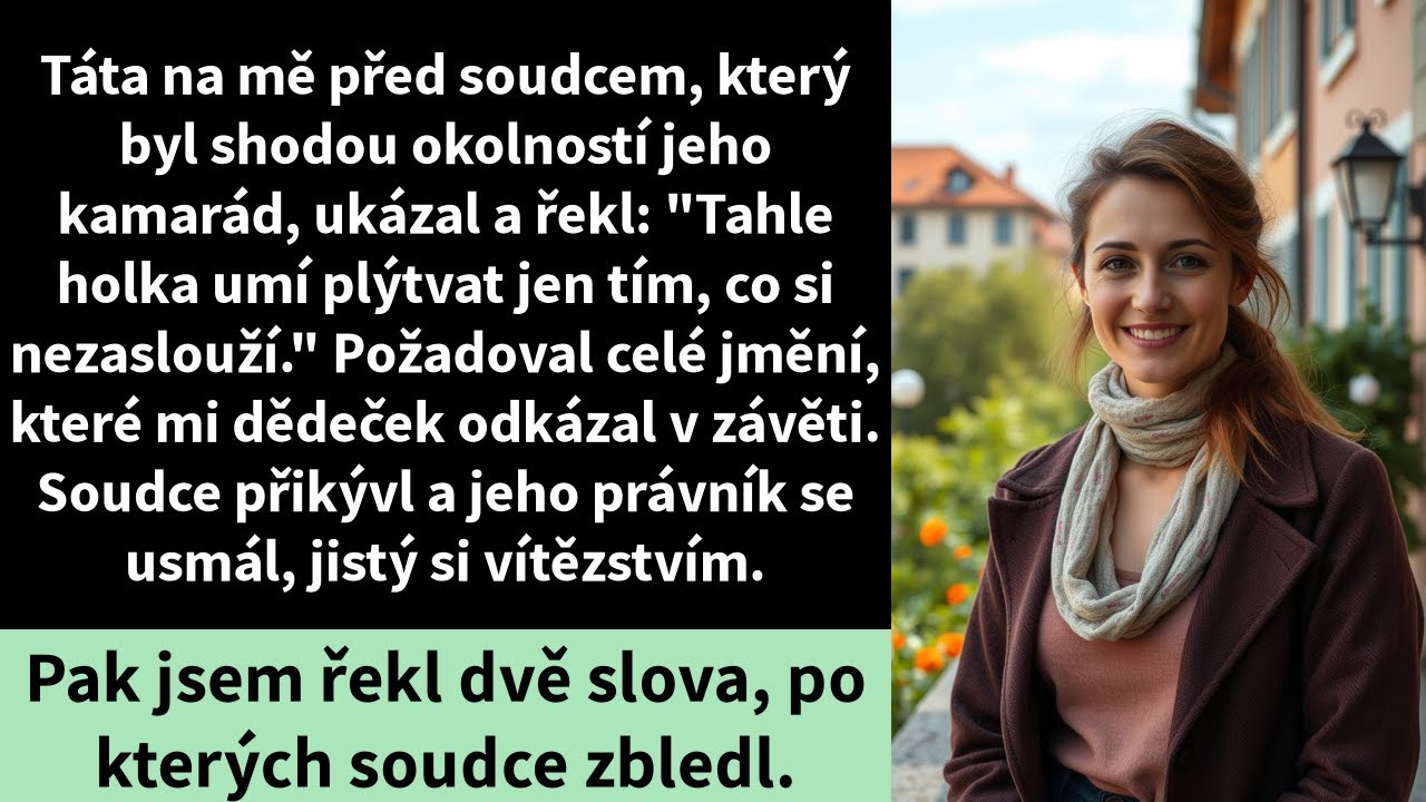 Táta na mě před soudcem, který byl shodou okolností jeho kamarád, ukázal a řekl:
