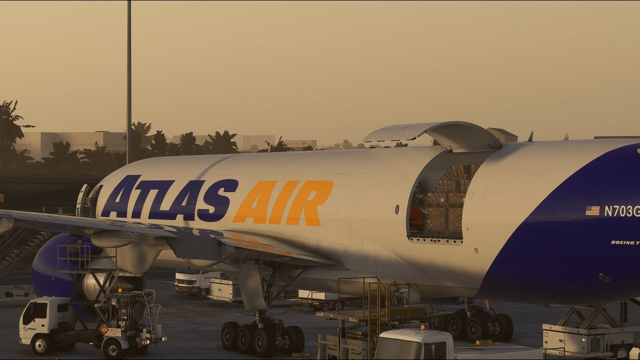 VATSIM | Atlas Air | Hamburg to Prague to Gatwick | EDDH to LKPR to EGKK | B77F | Aviatopedia