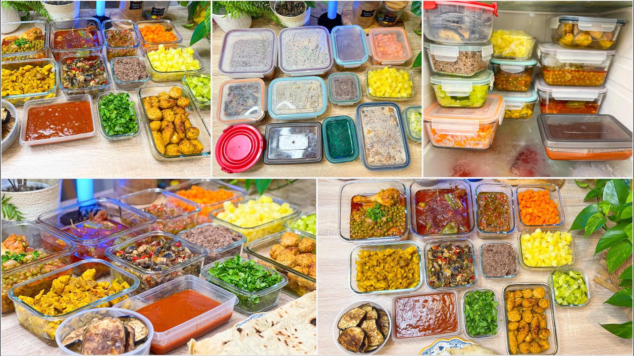 💫وصفات اسبوع كامل 💥batch cooking 💥 #batchcooking دبارات ساهلة ترتحك جمعة💫