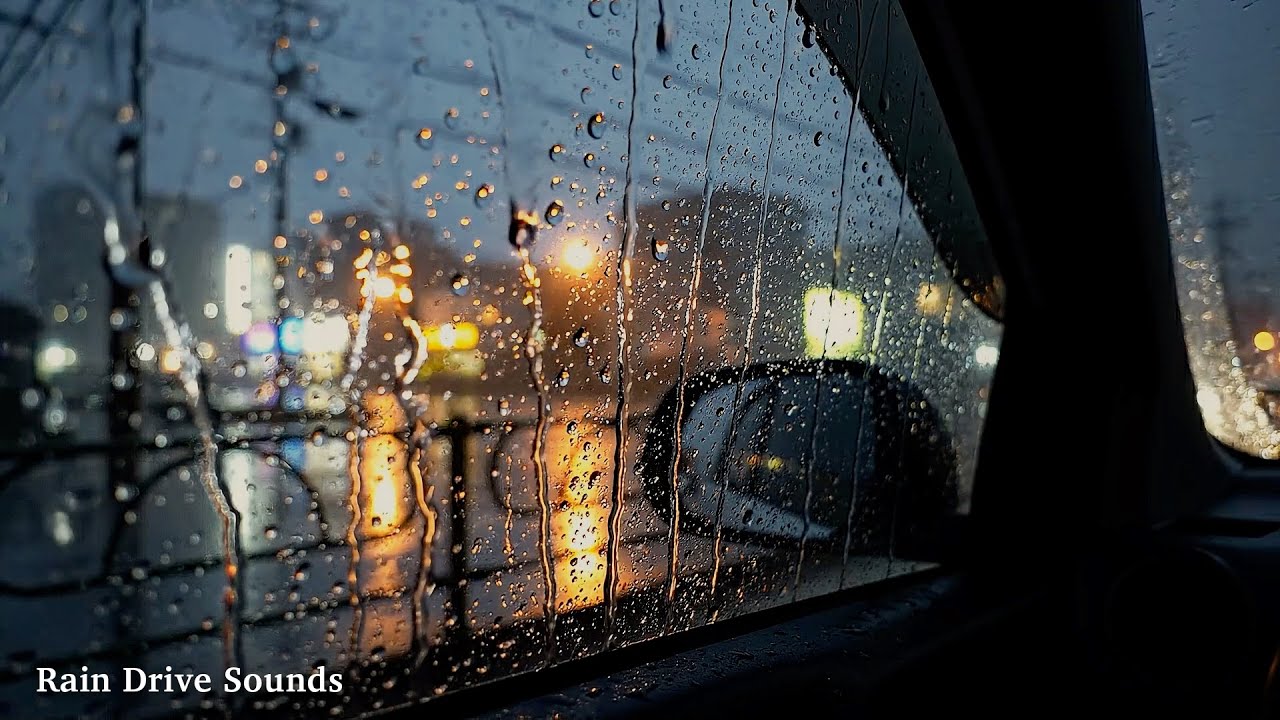 Heavy Rain & Thunder on a Car for Deep Sleep | Sounds for Insomnia, Relaxation, Study 😴