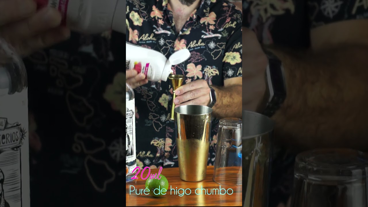 Receta de cocktail Mezcalita de higo chumbo. C&oacute;mo prepararlo en casa