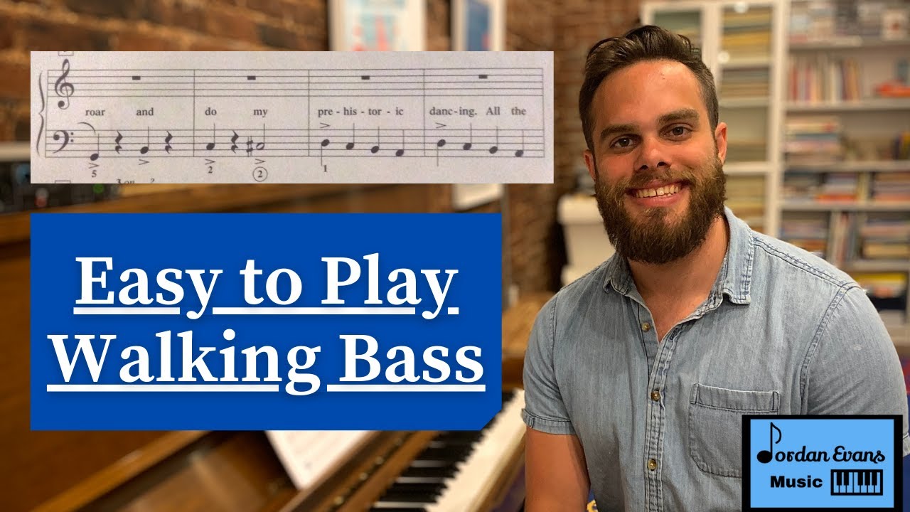 Learn An Easy Walking Bass Line - Beginner Piano Lesson