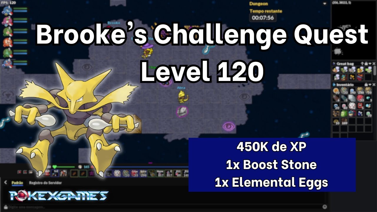 Brooke's Challenge Quest (Level 120+) Quest Johto - PXG