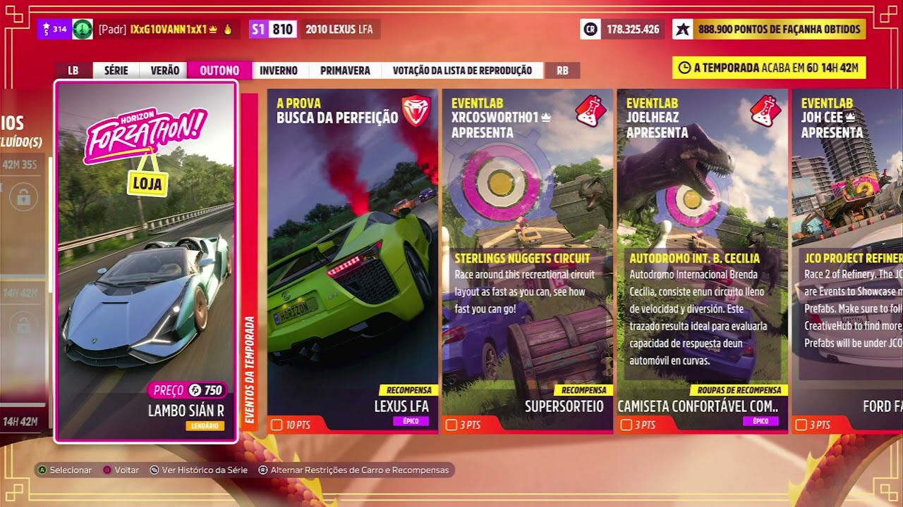 FORZA HORIZON 5  - SERIE 56 - PLAYLIST OUTONO