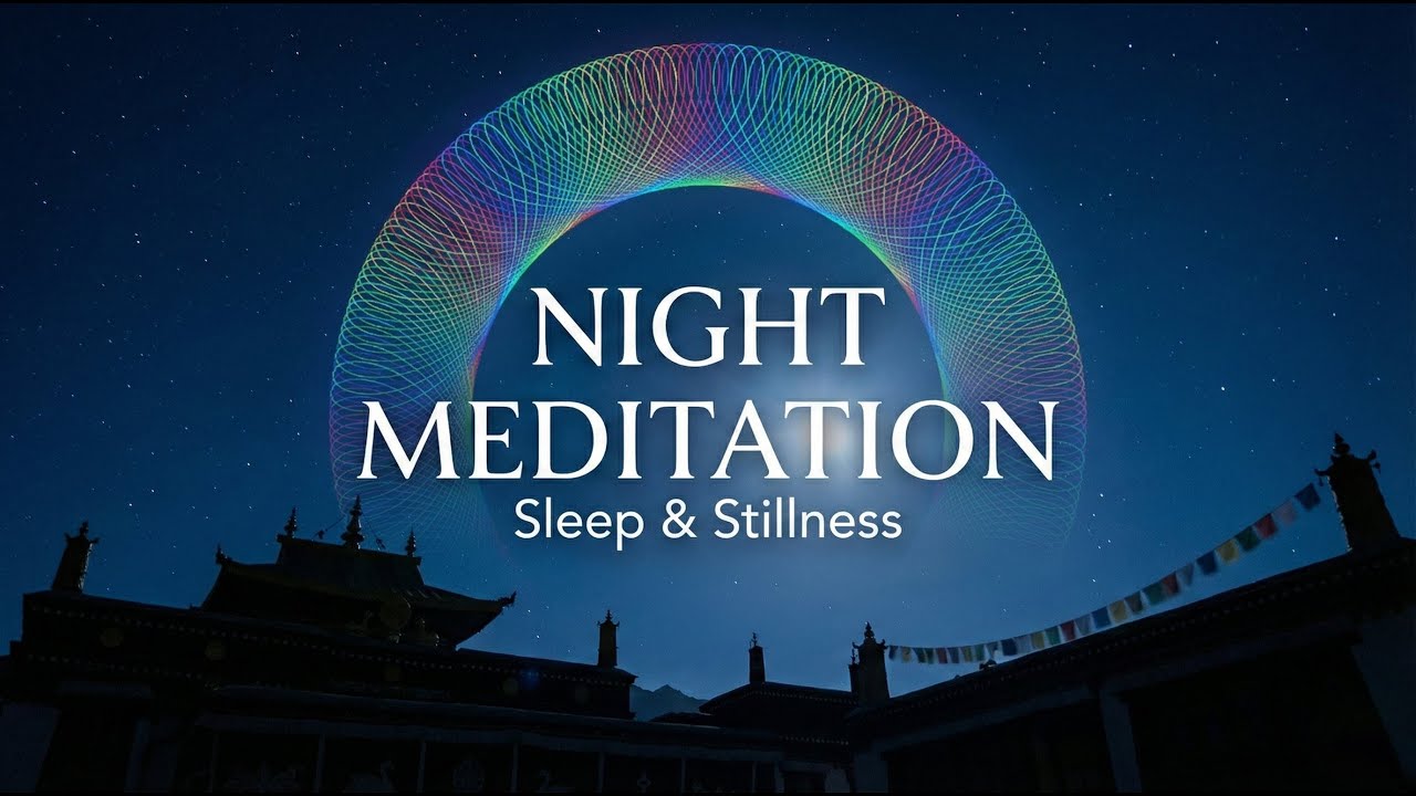 Meditation Before Sleep 🌌 Calm Night Peaceful Ambient Music | Spirograph #9