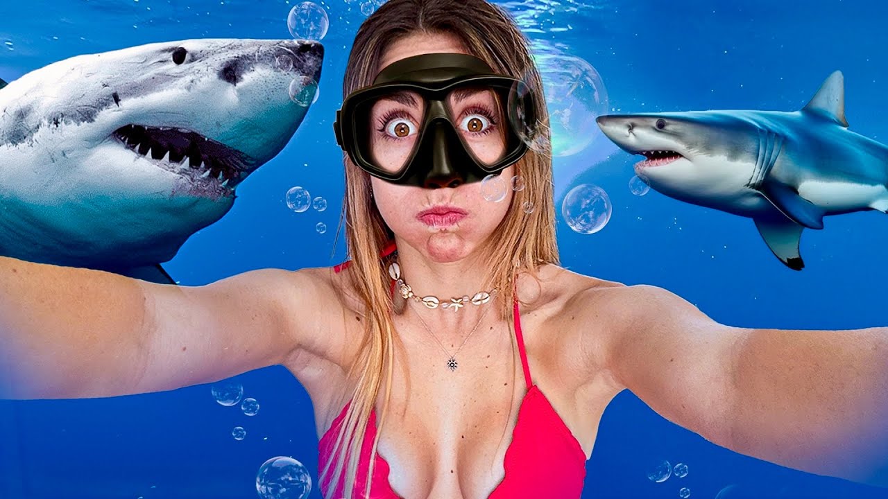 Nadé con TIBURONES en Maldivas😱🦈 *y sobreviví pa subirte el vlog*