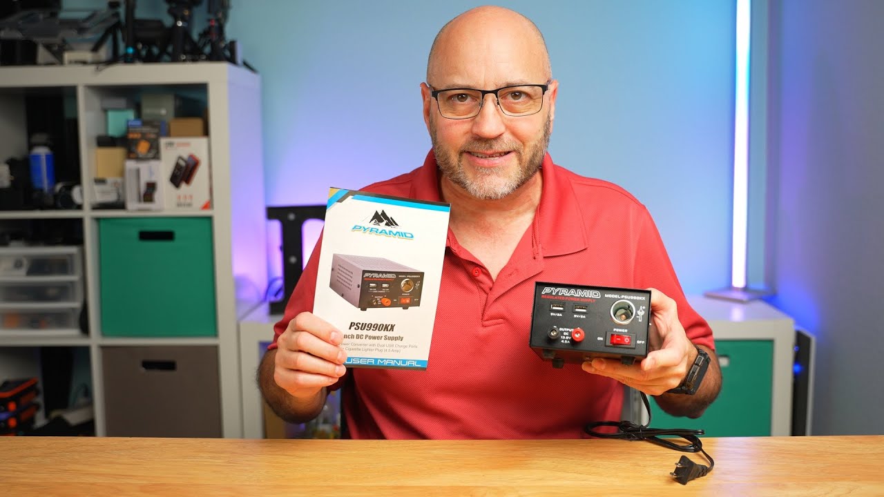 Universal Compact Bench Power Supply - 7 Amp Regulated Home Lab Benchtop AC-DC Converter