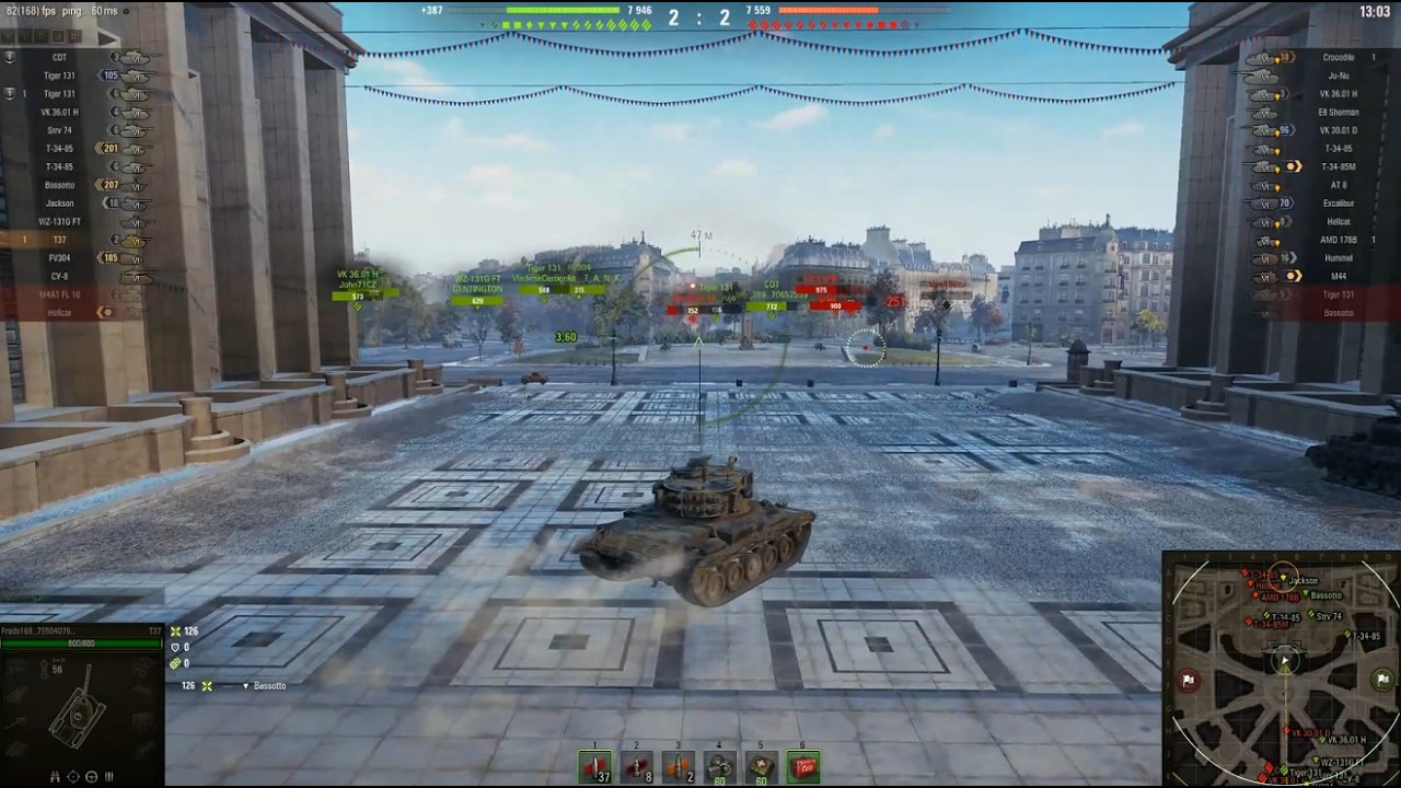 T37 та LPT-67 Šelma бойові розвідники в Парижі та Тундрі! Replays від підписника!
