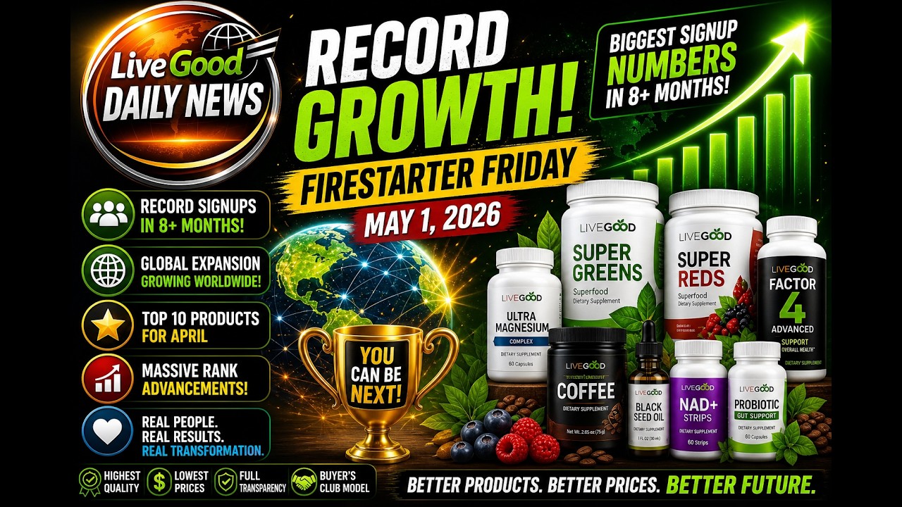 🚨 LiveGood EXPLODING in 2026 | Record Growth, Top Products & Big Announcements (Firestarter Friday)