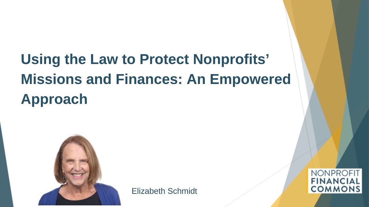 Using the Law to Protect Nonprofits’ Missions and Finances: An Empowered Approach
