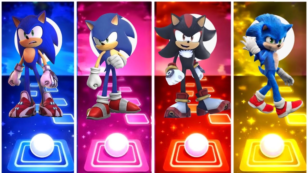 Sonic Hedgehog vs Sonic Prime vs Sonic Exe vs Sonic Hedgehog.Tiles hope edm rush game. 