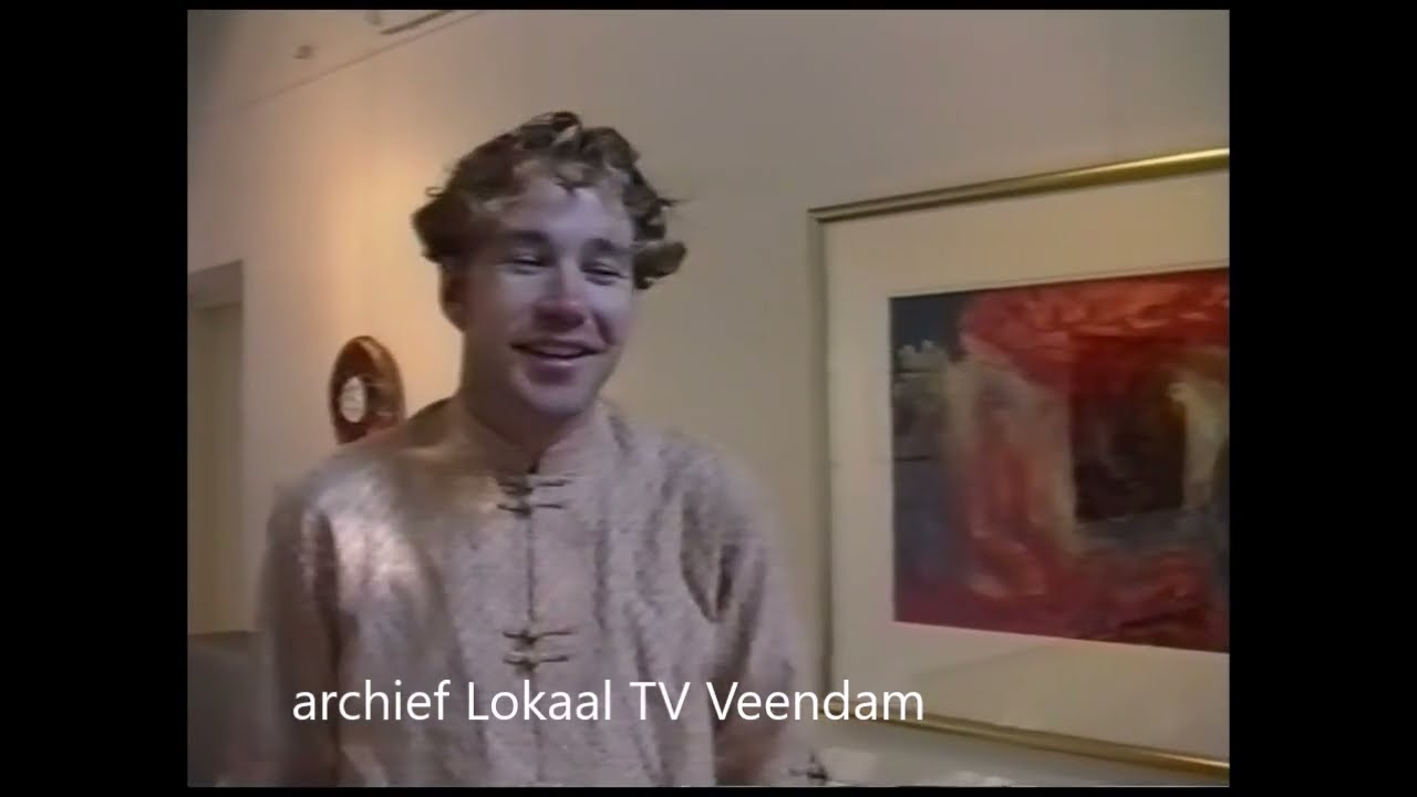 Martijn de Groot zijn expositie in juni 2000