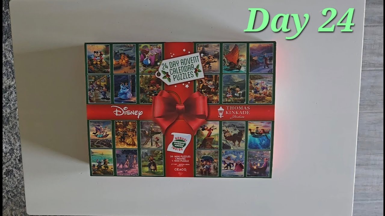 Disney - Thomas Kinkade Advent Calendar Puzzle - Day 24 MERRY CHRISTMAS EVE!