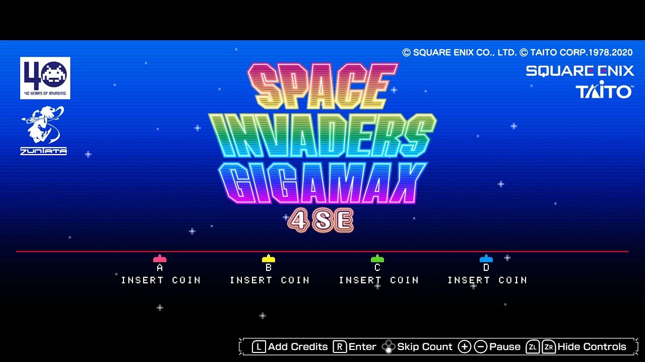Space Invaders Gigamax 4 SE Longplay (Nintendo Switch)