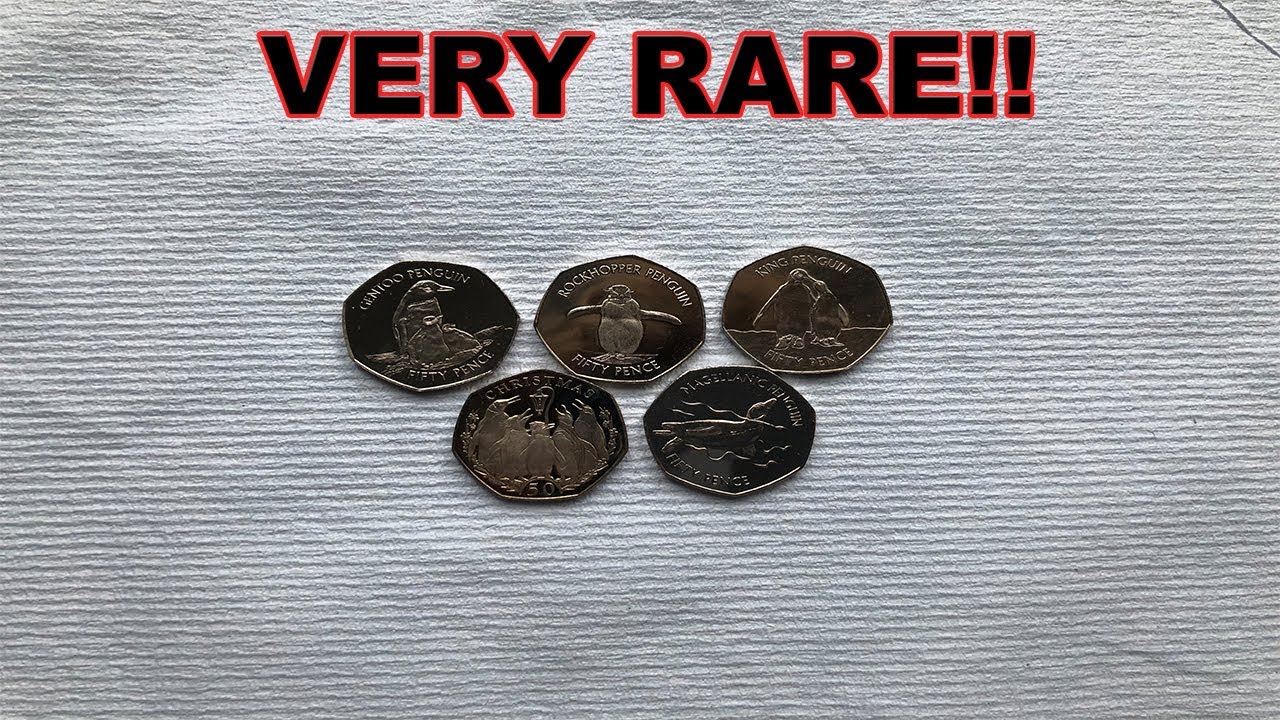CIRCULATED PENGUIN FALKLAND ISLAND 50P SET - *VERY RARE SET!!* - UKCoinHunt
