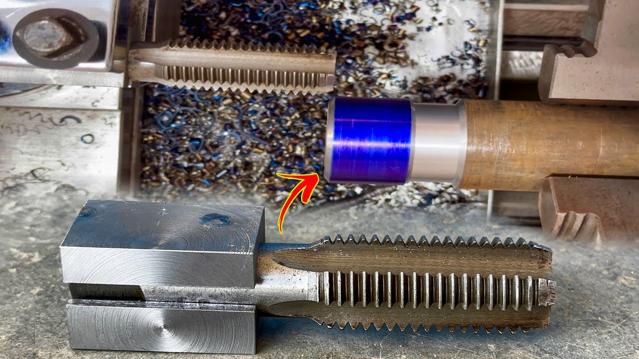 Creating amazing threads with a Thread drill on a lathe machine | Technical Skills a Thread Making