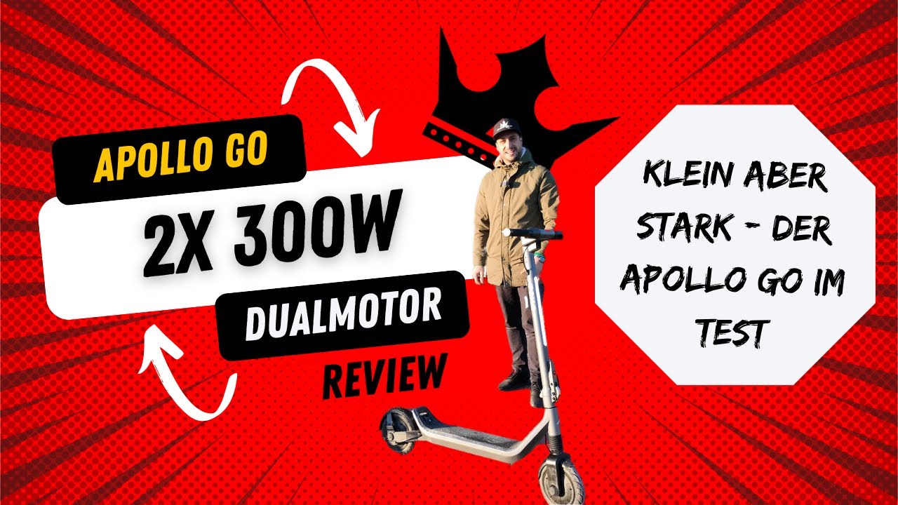 Apollo Go 🚀 | Der kompakte Dualmotor E-Scooter mit 2x300W Power! ⚡️🛴