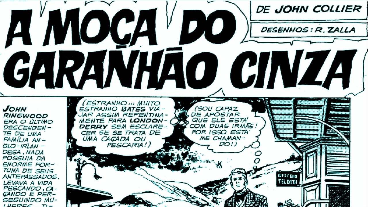 Suspense & Mistério -  A Moça do Garanhão Cinza  /  HQ