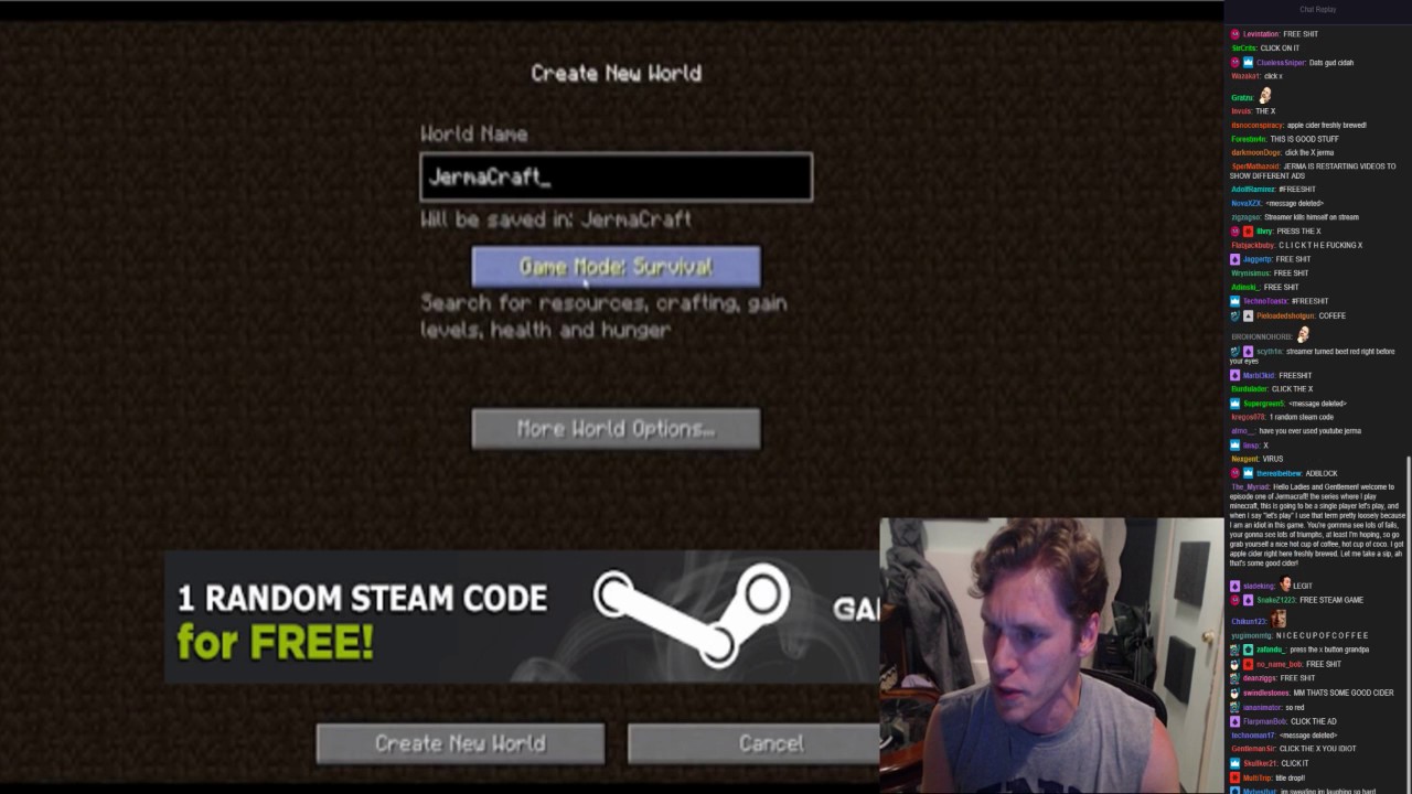 Jerma Reacts to JermaCraft! (With Twitch Chat)