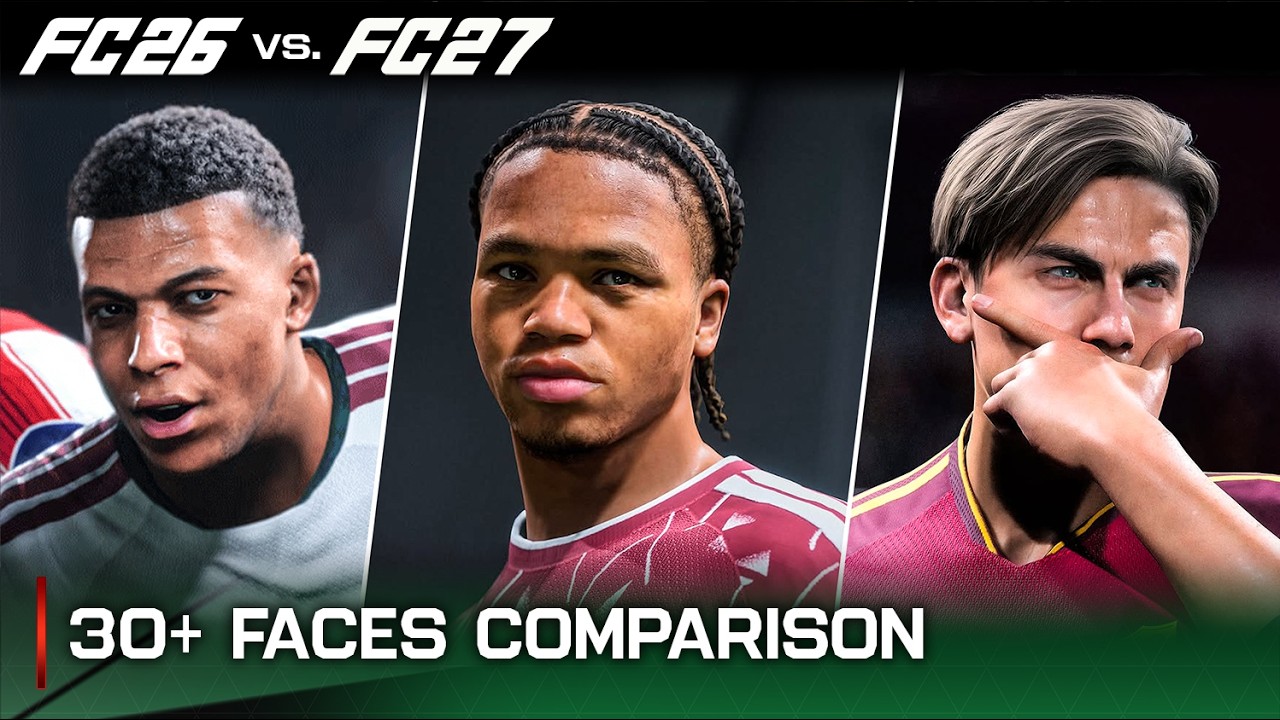 EA Sports FC 27 против EA Sports FC 26 | Сравнение лиц на текущий момент