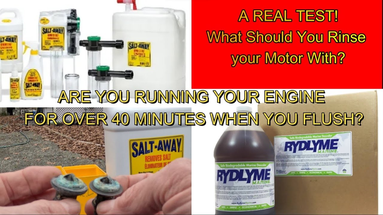 DYI, EP1 RYDLYME VS SALT-AWAY which one should you flush your motor with? NW fishing tips shows how.