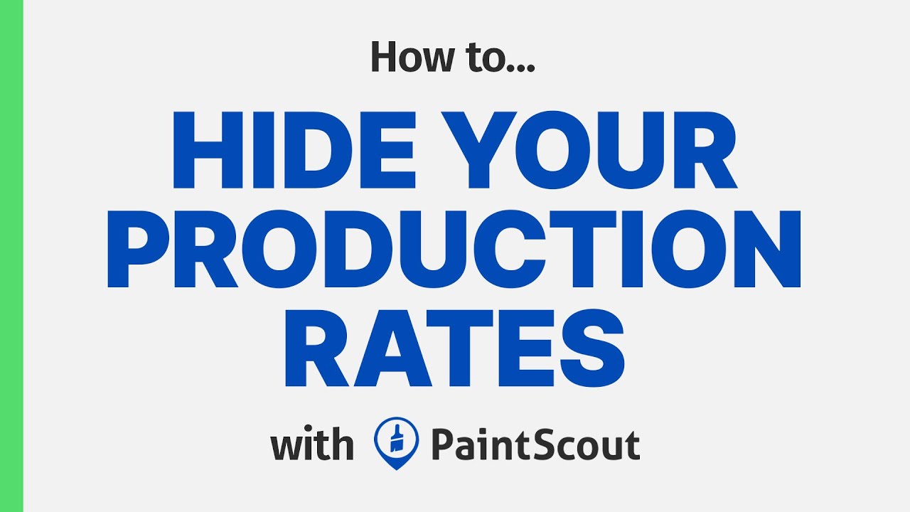 How to Hide Production Rates on Painting Quotes [FAQs]