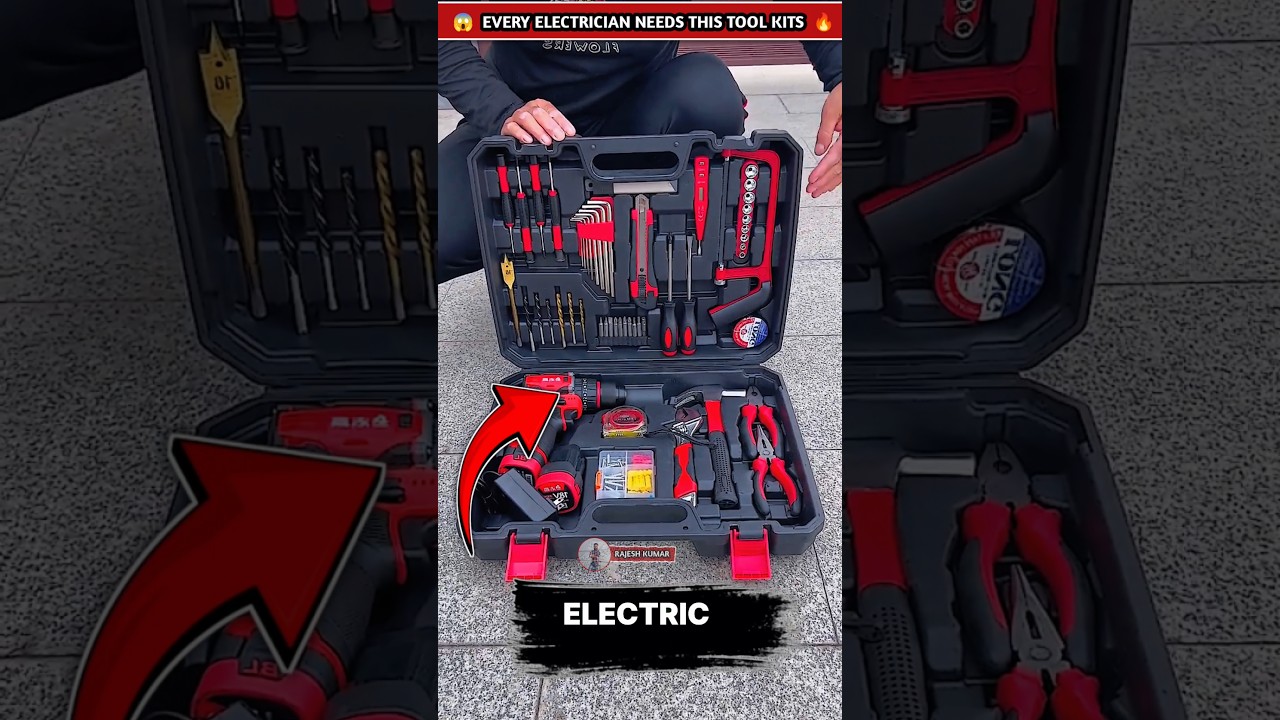 Every Electrician Needs This Tool Kit! 🔥⚙️ #shorts #toolkit #ElectricianTools #ElectricToolSet