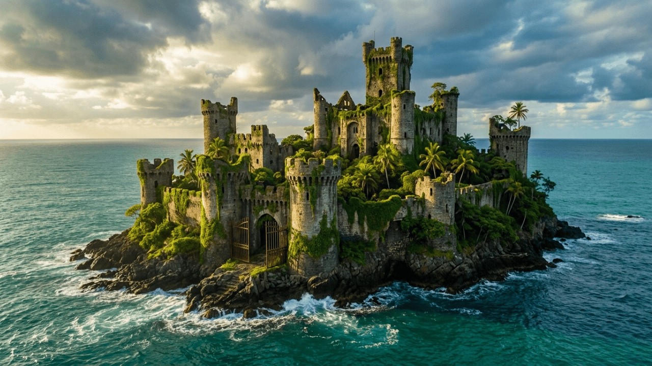 I Turned an Abandoned Cliff Castle into a Luxury Infinity Pool Mansion (ASMR)