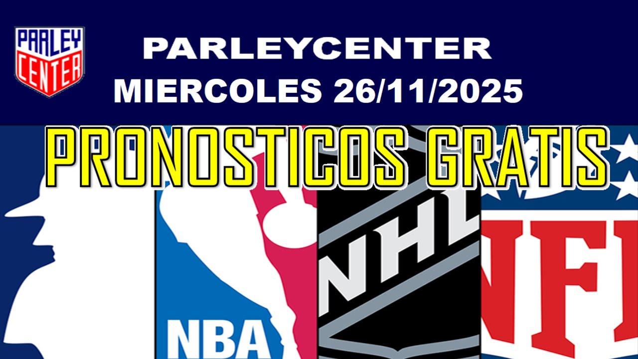 PRONOSTICOS  NFL, NHL Y NBA  PARA HOY LOGROS MIERCOLES 26/11/2025 🔥PARLEY GRATIS🔥