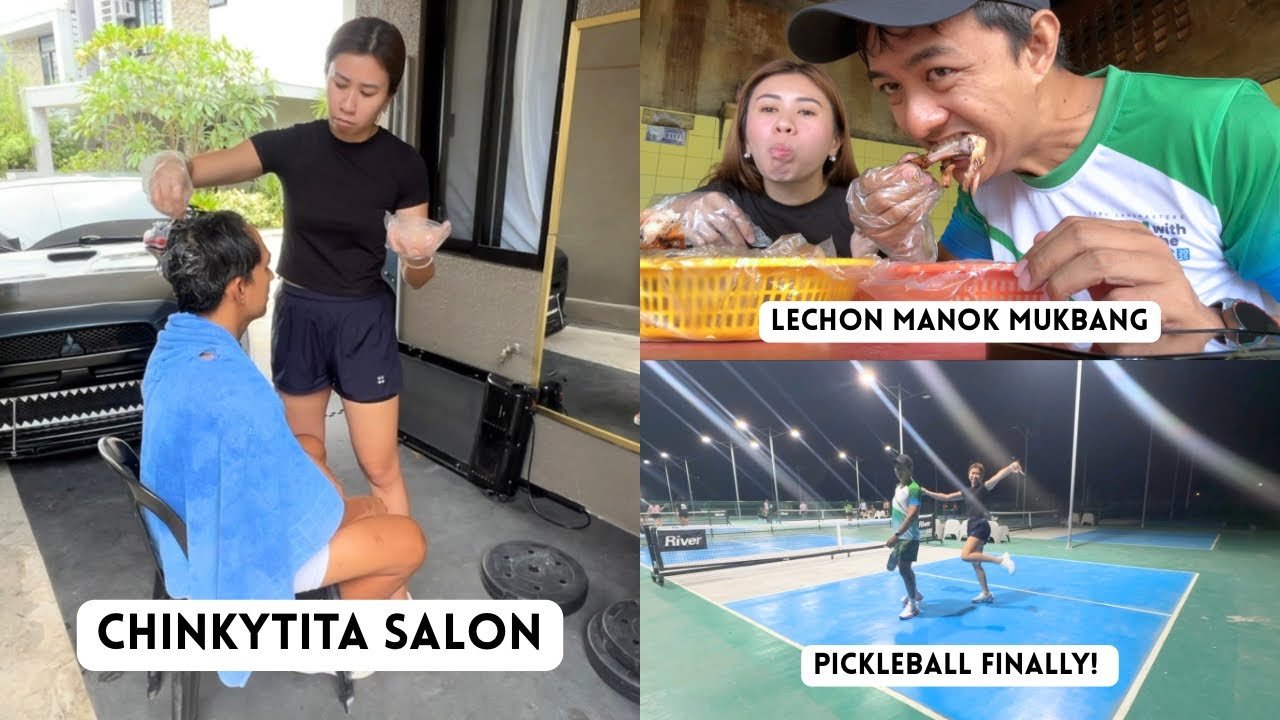 DIY Hair Color, Lechon Manok Mukbang, Nakapag Pickleball ulit! | Chinkytita