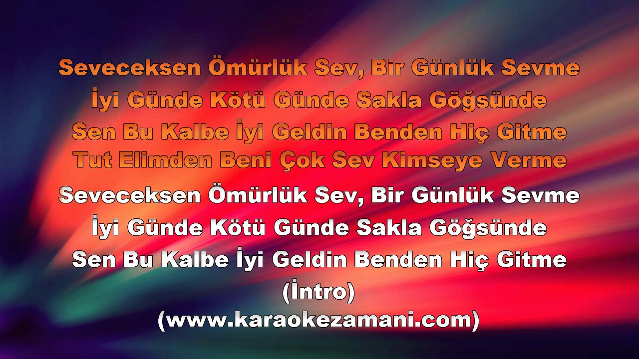 BENİ ÇOK SEV-TARKAN KARAOKE