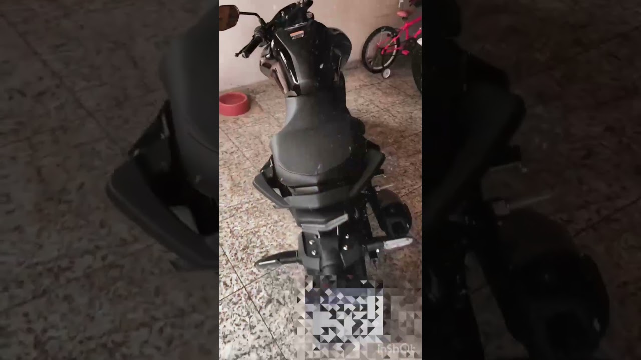 FZ15 2024 Preta Com Setas de Led