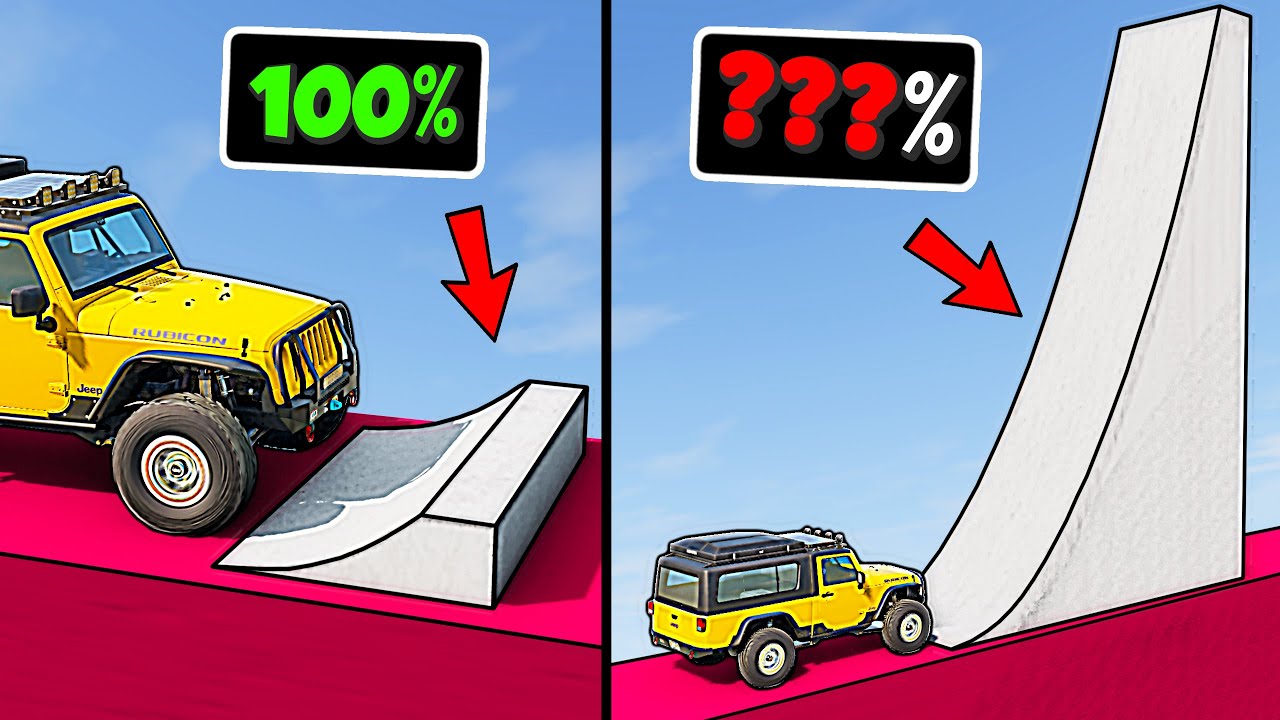 Vehicles VS Jump Survival Chance in BeamNG.drive