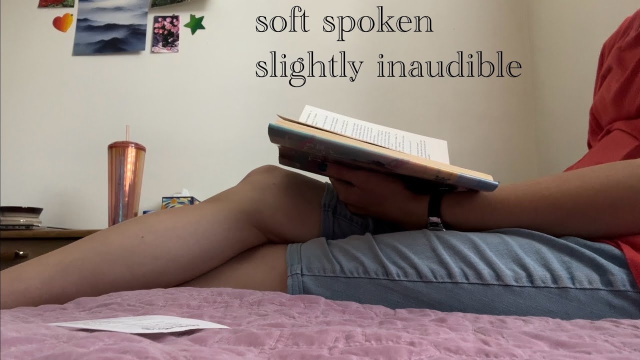 lofi soft spoken reading - slightly inaudible - white noise - fake accent | asmr
