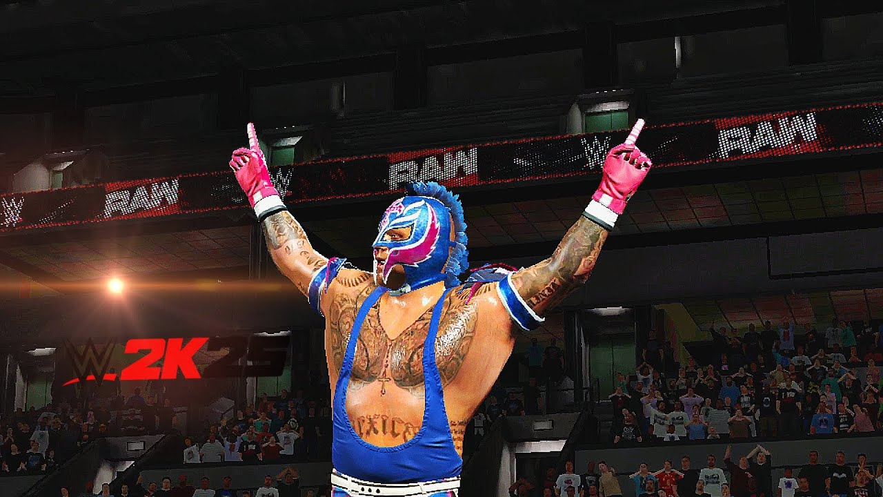 🤯😈REY MYSTERIO VS STONE COLD 🥶🥶 WWE 2K25 NETFLIX EDITION GAMEPLAY 🔥🤯#wwe 