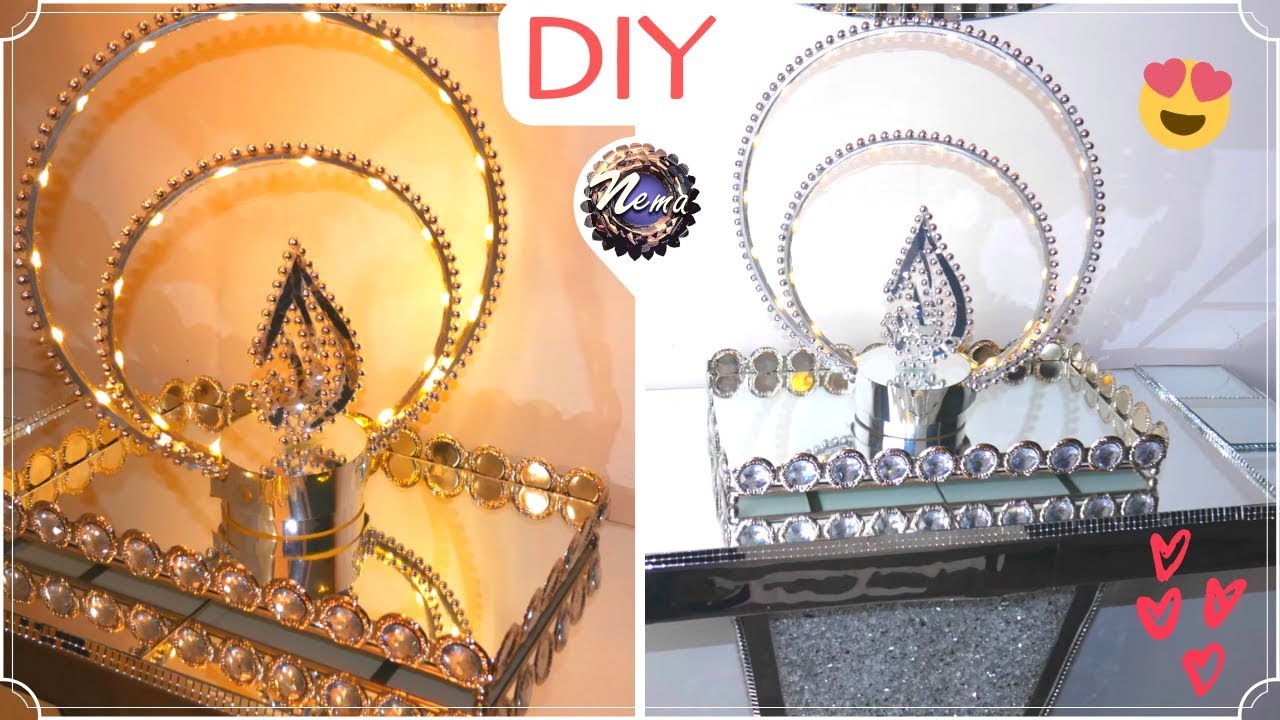 DIY|اصنعي اباجورة ليد عصرية للديكور 👌باقل تكلفة