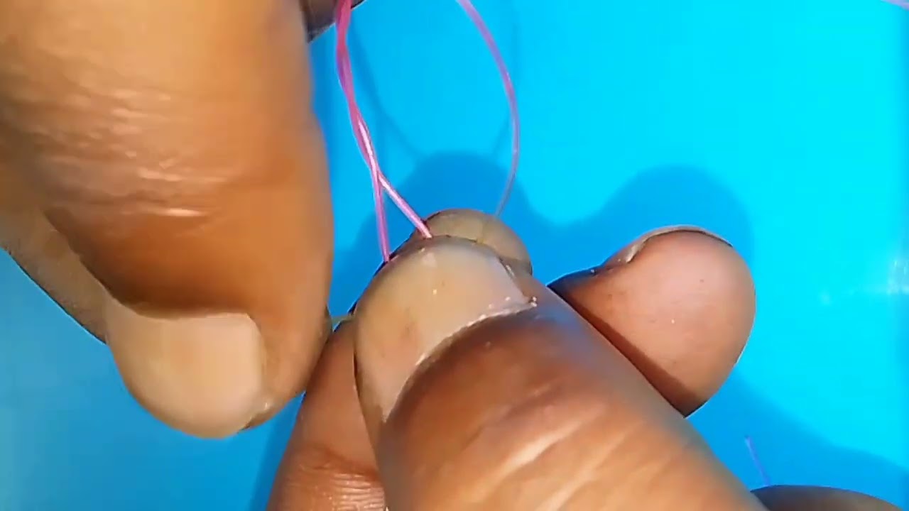 Homemade Fishing Tool to Tie Hook Knots Faster and Safer.