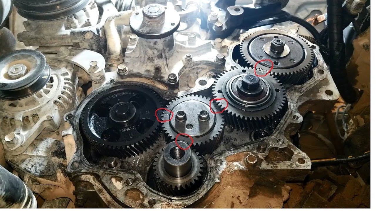 ISUZU  4JA1 Engine Timing  marks