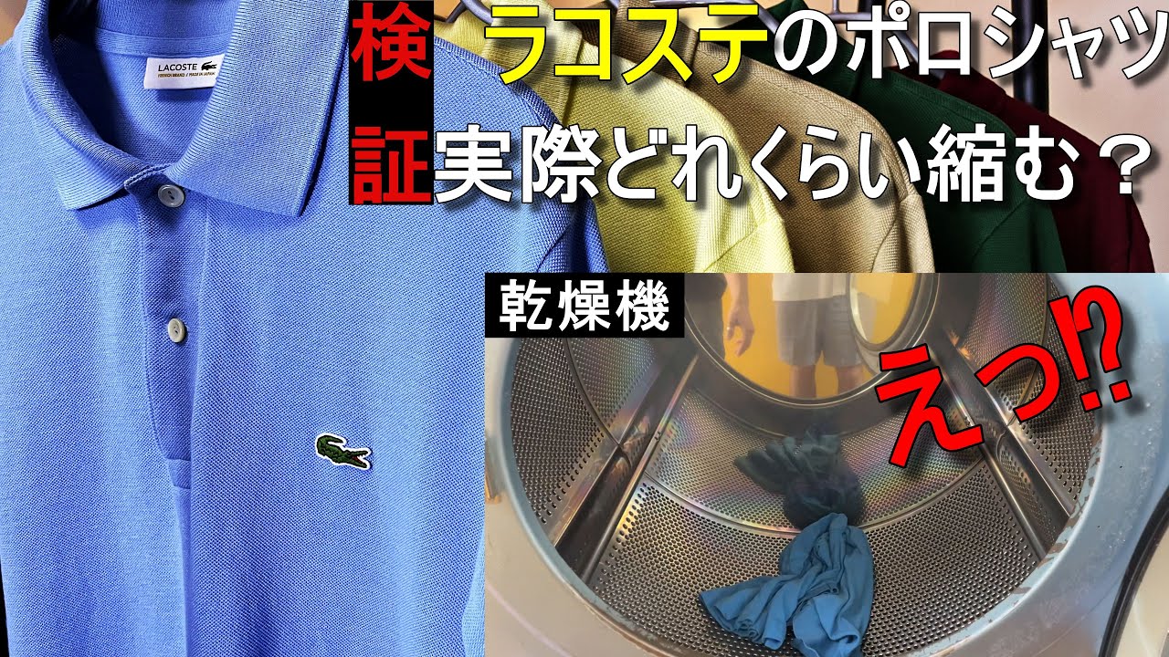 ラコステのポロシャツを乾燥機に入れたら予想外の結末に【LACOSTE L.12.12】