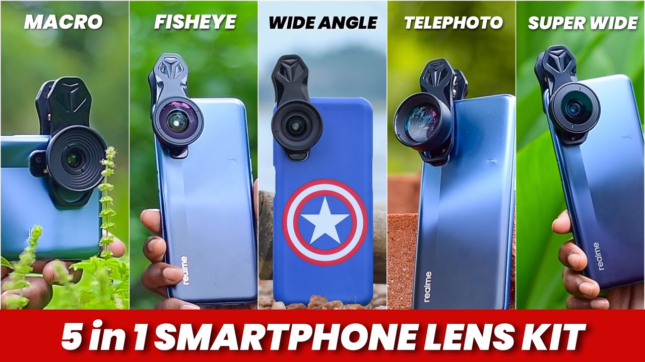 Best Smartphone LENSES for Photography । 5 in 1 SMARTPHONE LENS KIT 🔥