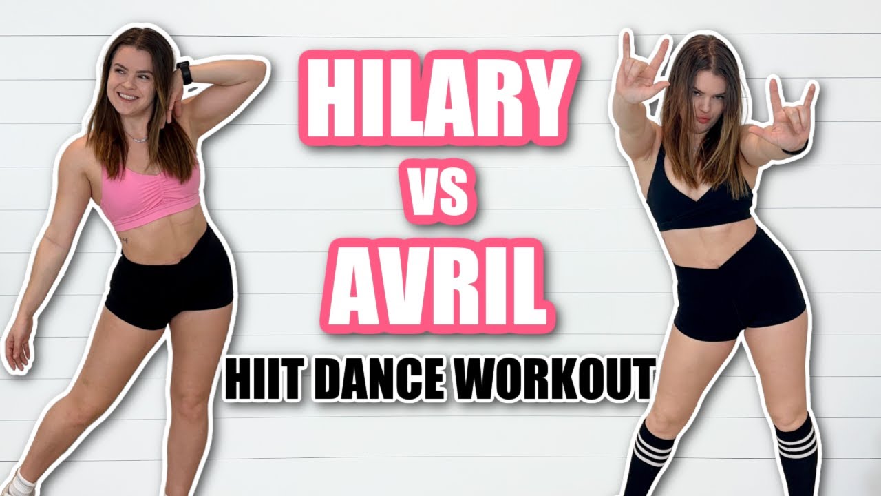 HILARY DUFF VS AVRIL LAVIGNE HIIT DANCE WORKOUT