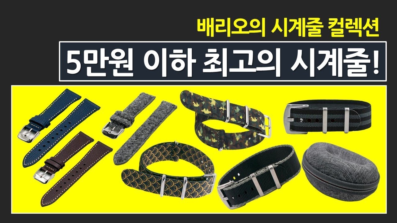 5만원 이하의 최고의 시계줄! 배리오(Vario)의 시계줄 컬렉션 들여다보기 (제작지원: 배리오)