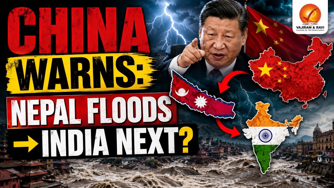 Nepal Flash Floods | Barrier Lakes Threaten India | Bihar & UP on High Alert | Vajiram and Ravi
