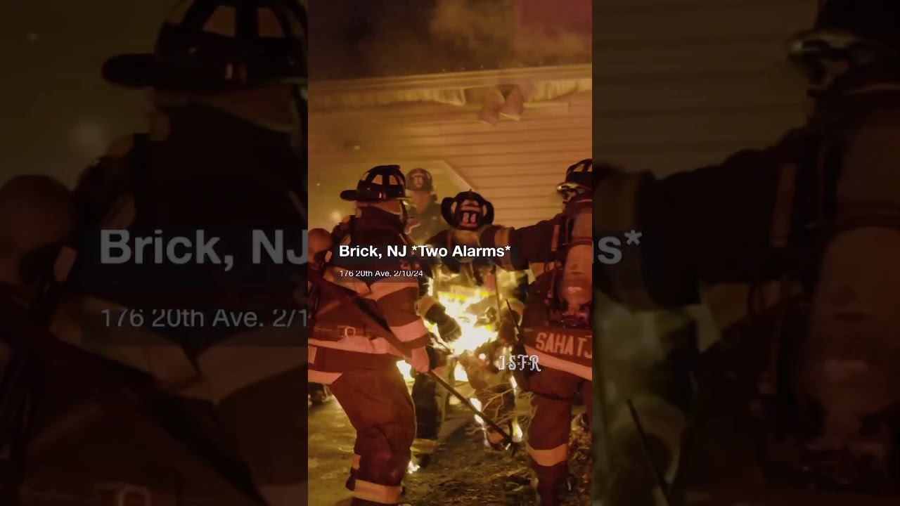 Fire Fighter Catches Fire due to faulty gas gap. #firefighter #newjersey #structurefire