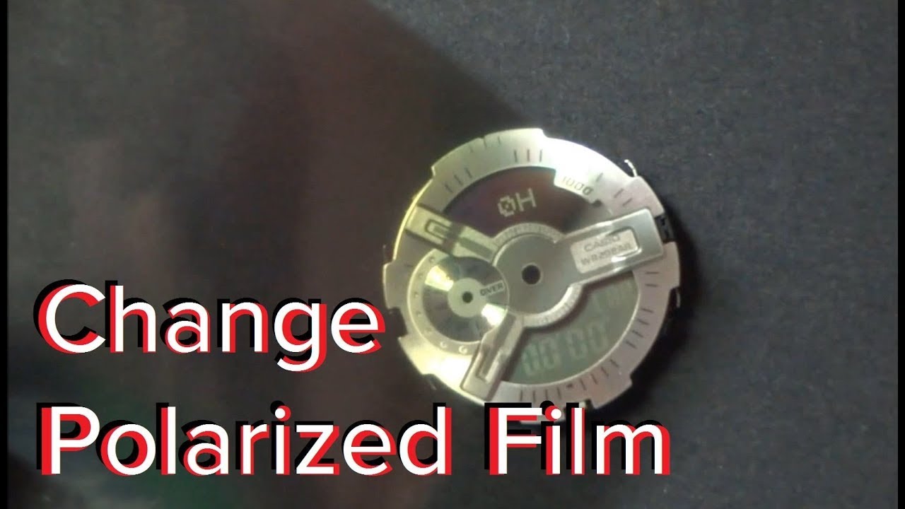 How To Change G-SHOCK GA-110 Polarizer Film