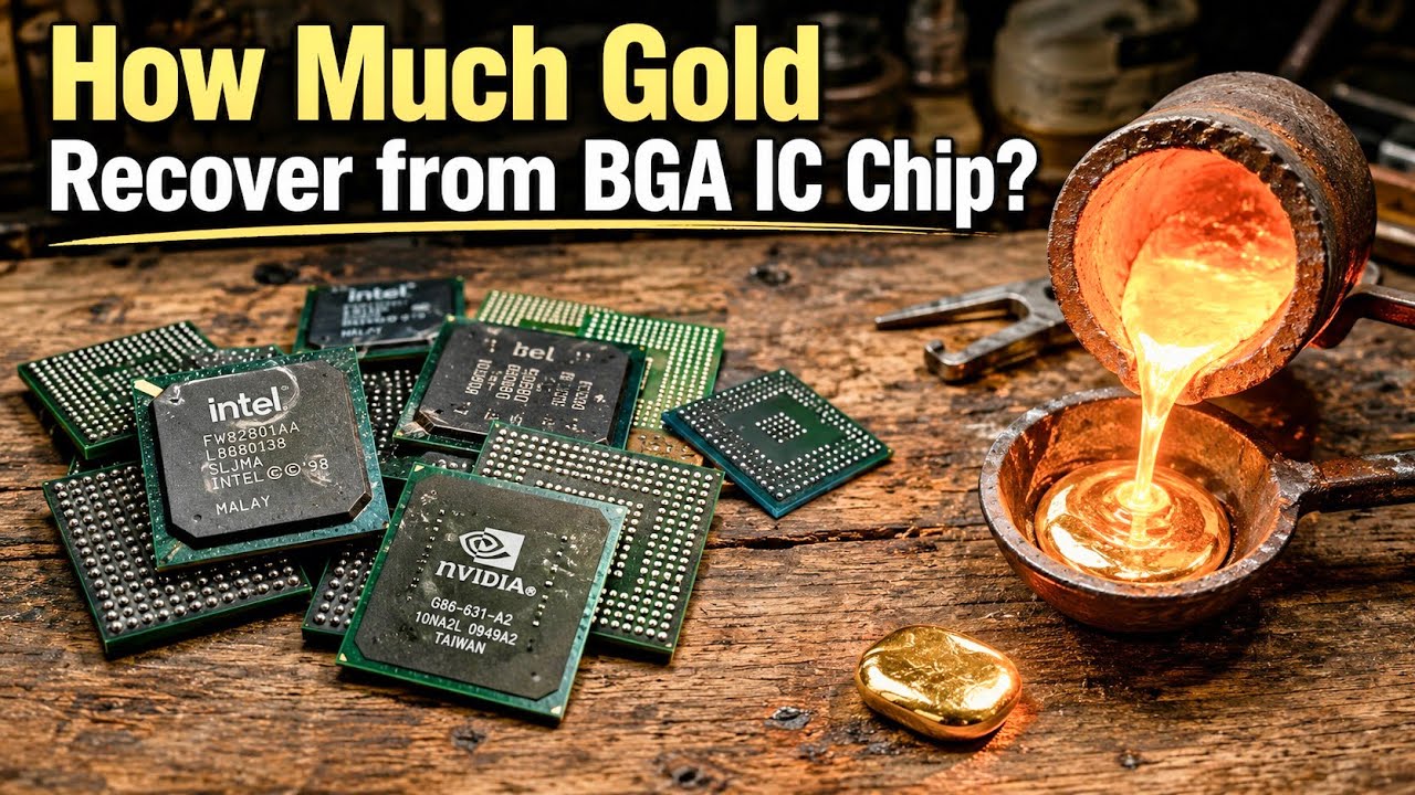 BGA Chips Gold Recovery | Recover Gold from Computers | Gold Recovery