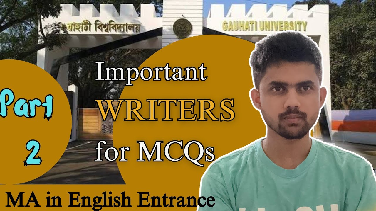 GU Entrance MA in English Important Writers| Part 2|
