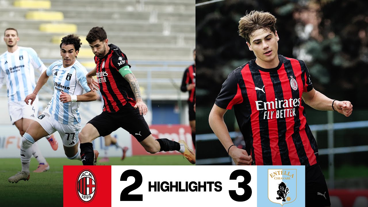 Pulisic e Borsani a segno, 90' per Jashari | AC Milan 2-3 Virtus Entella | Highlights