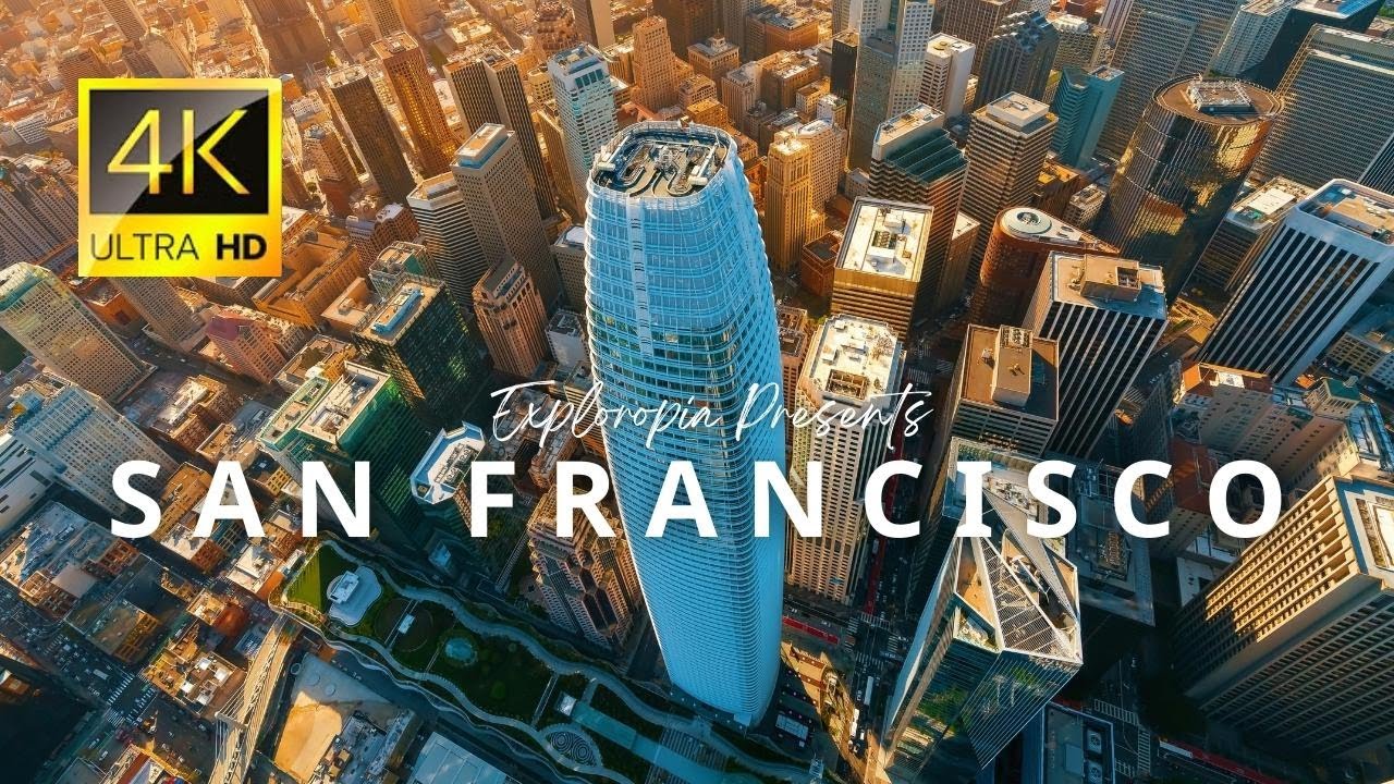 San Francisco, California, USA 🇺🇸 in 4K ULTRA HD 60FPS Video by Drone